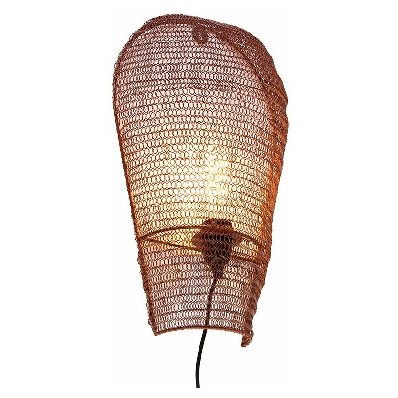 foto del prodotto appliques nidum orientale acciaio bronzo organico max. 1 x watt qazqa