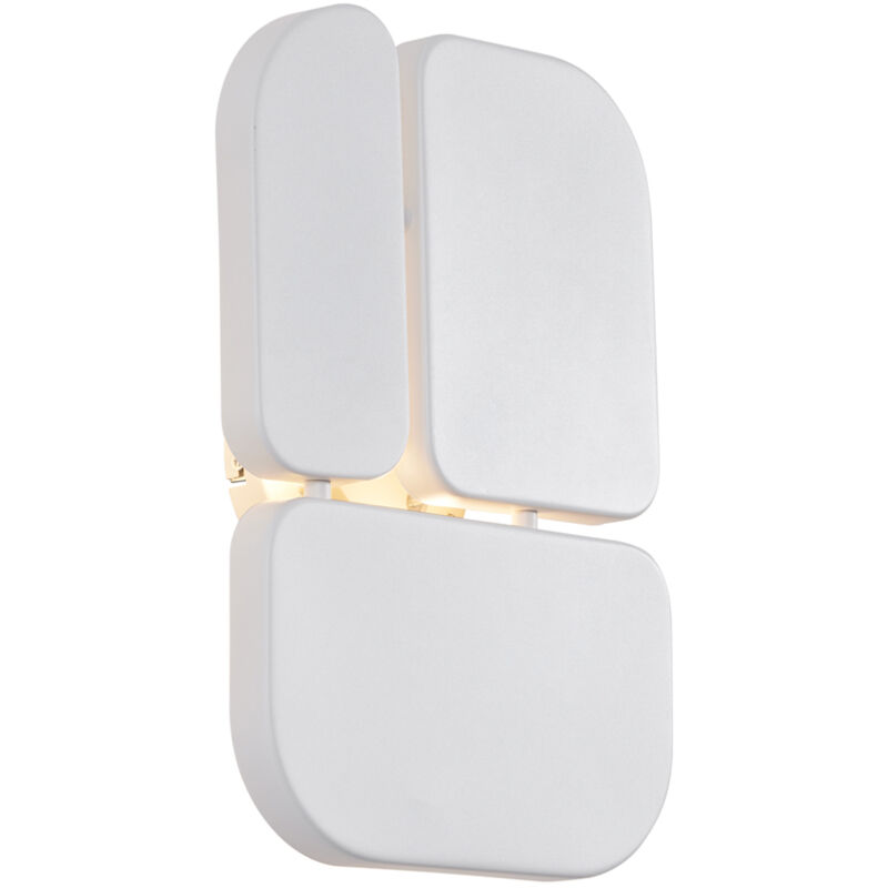 foto del prodotto appliques planes design metallo bianco allungato max. 3 x watt qazqa