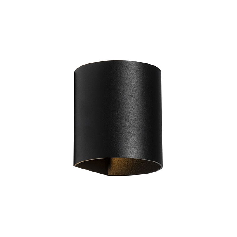 foto del prodotto appliques sabbio moderno alluminio nero cilindro g9 max. 1 x 2.5 watt qazqa