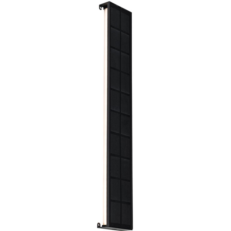 foto del prodotto appliques serena moderno alluminio nero oblungo non sostituibile led max. 1 x 6 watt qazqa