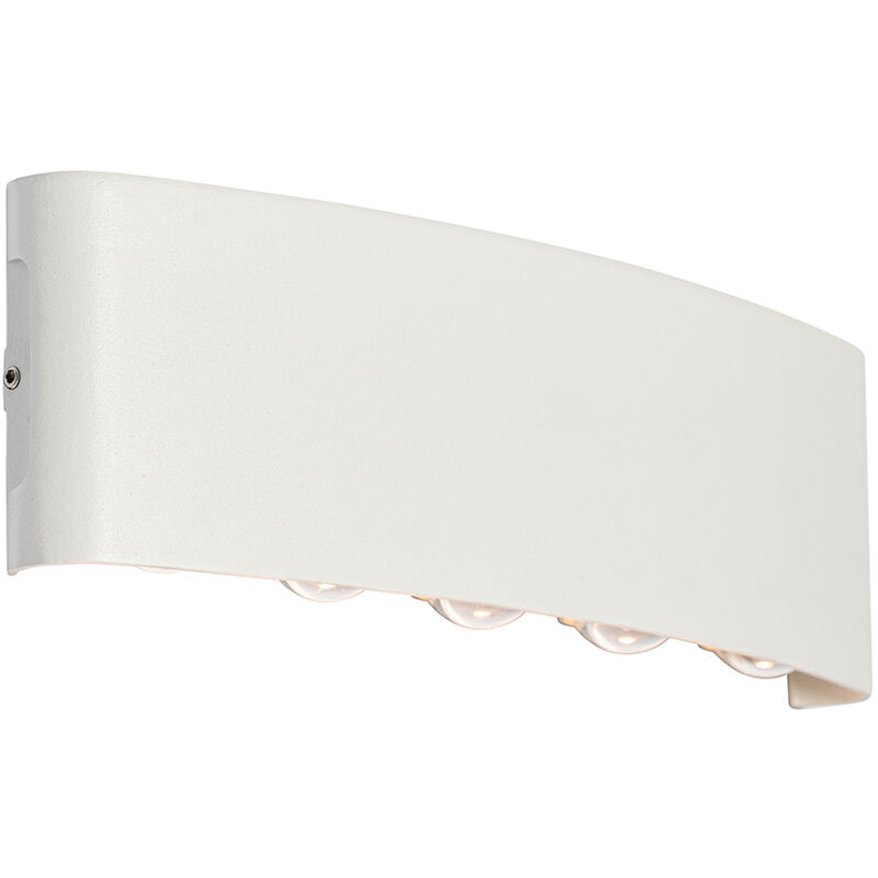 foto del prodotto appliques silly moderno alluminio,plastico bianco oblungo non sostituibile led max. 10 x 11 watt qazqa