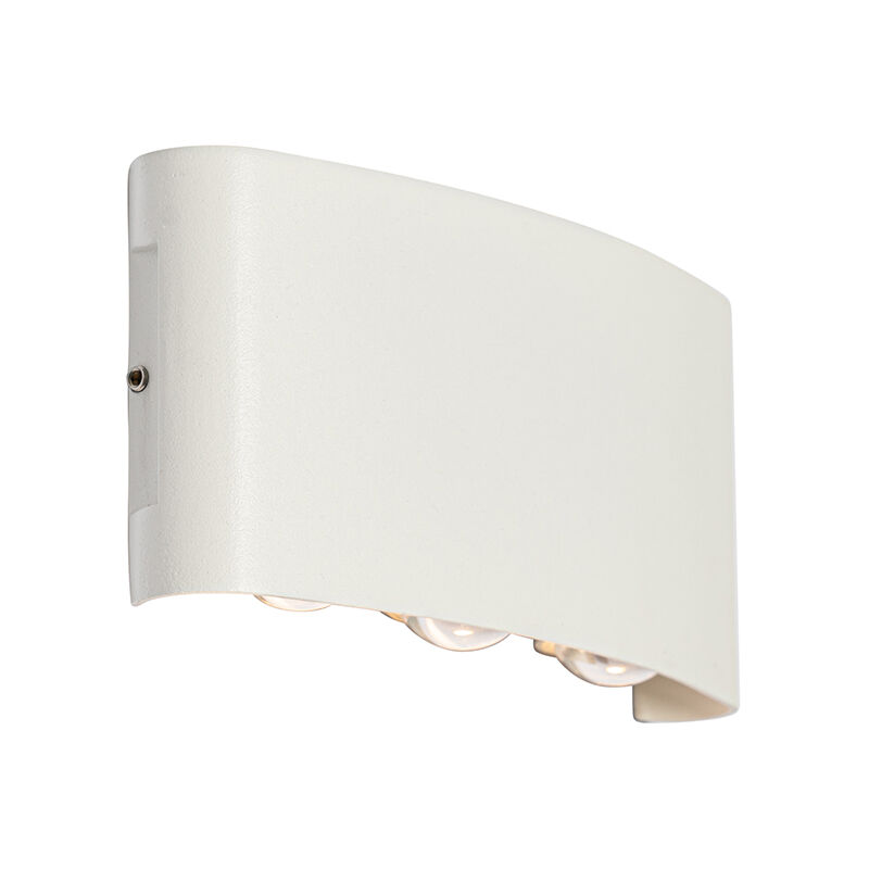 foto del prodotto appliques silly moderno alluminio,plastico bianco oblungo non sostituibile led max. 6 x 6 watt qazqa