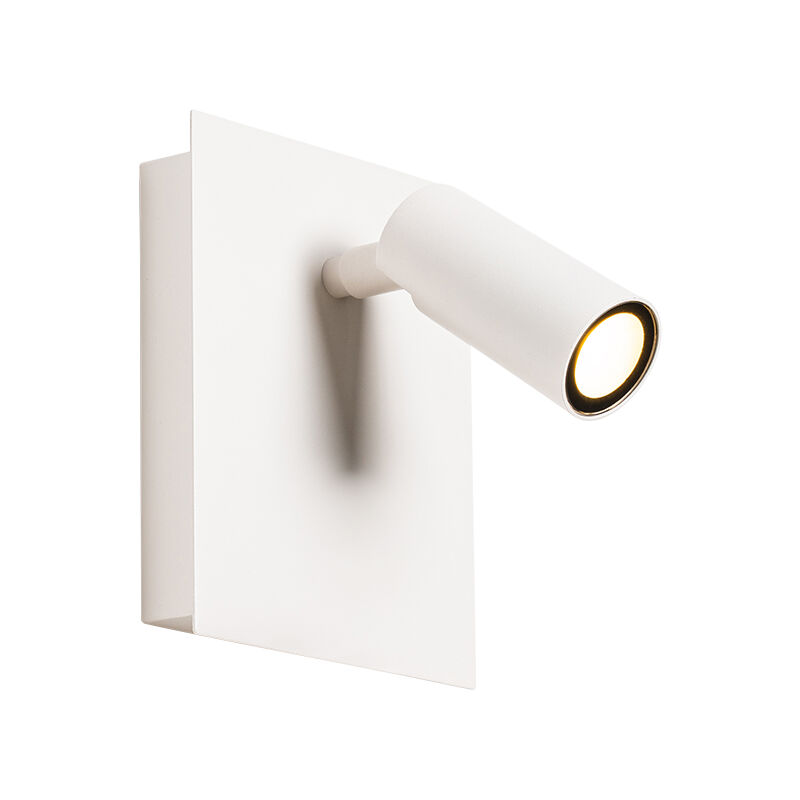 foto del prodotto appliques simon moderno acciaio bianco allungato non sostituibile led max. 1 x 3.6 watt qazqa