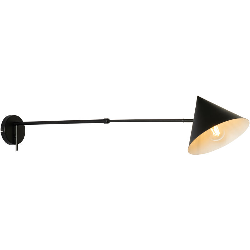 foto del prodotto appliques triangolo design acciaio nero oblungo max. 1 x watt qazqa