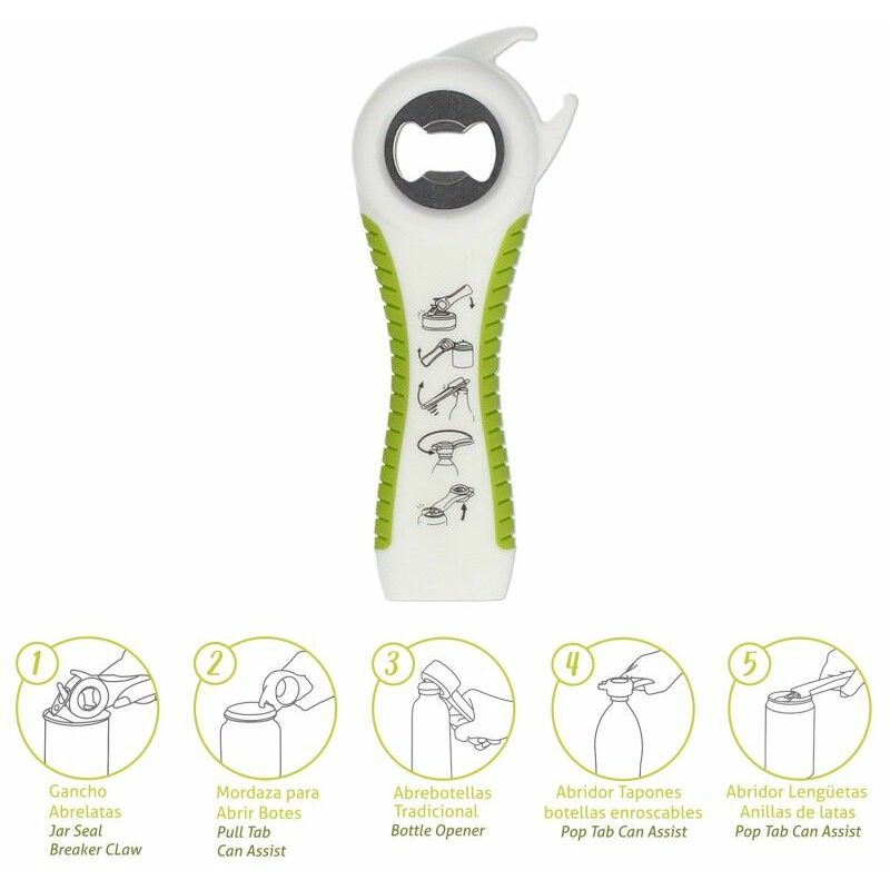 foto del prodotto apribottiglie lattine lattine multifunzione 5 in 1