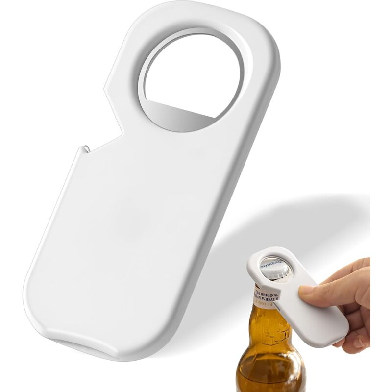 foto del prodotto apribottiglie multifunzione per birra apribottiglie magnetico 3 in 1 apribottiglie in acciaio inossidabile regalo di compleanno per uomo