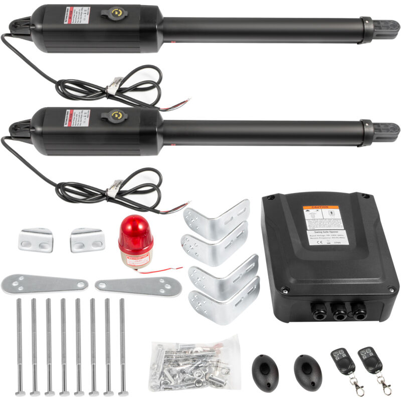 foto del prodotto apricancello a doppia battente, apricancello automatico, kit completo remoto, apricancello doppio, carichi pesanti fino a 399,16 kg, cancello lungo