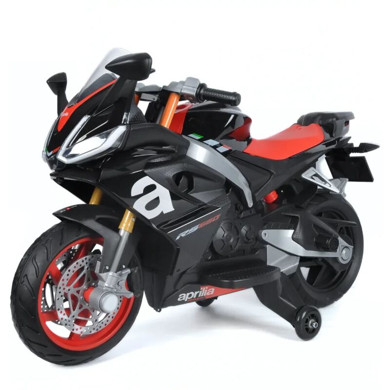foto del prodotto aprilia rs660 moto elettrica per bambini 12v 3 a 6 anni nero