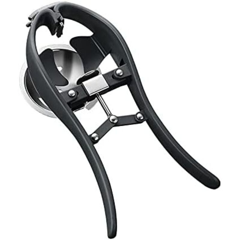 foto del prodotto apriscatole multifunzione 2 in 1, apriscatole in acciaio inossidabile, separatore di uova crude, apriscatole portatile, semplice taglia-gusci, gadget