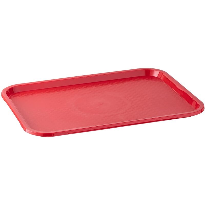 foto del prodotto aps vassoio fast food, infrangibile e lavabile in lavastoviglie, made in germany, 41 x 30,5 cm, altezza 2 cm, rosso