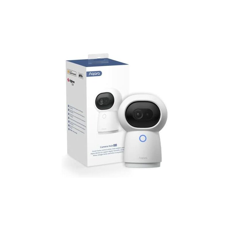 foto del prodotto aqara 2k g3 indoor hub camera, ai gesture and face recognition, ir remote control, 360 viewing angle, compatibile con homekit secure video, alexa,