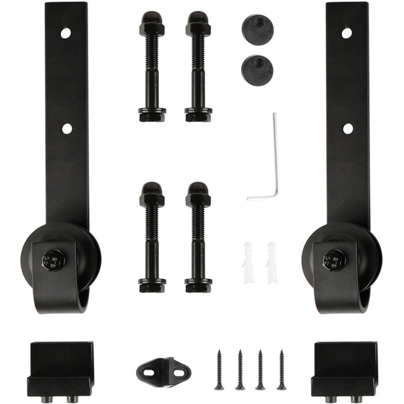 foto del prodotto aqrau accessori per ante scorrevoli sistema per ante scorrevoli binario di scorrimento solo gancio adatto per binari di sospensione superiori a