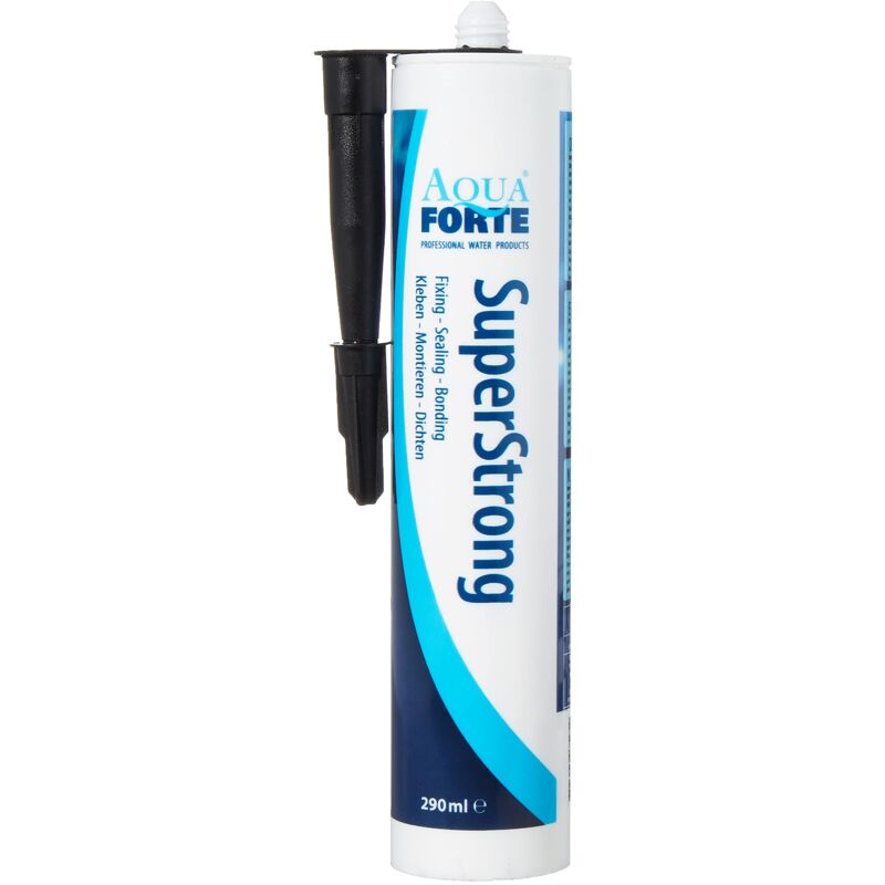 foto del prodotto aqua forte aquaforte glue superstrong ms polymer, nero, cartuccia 290ml