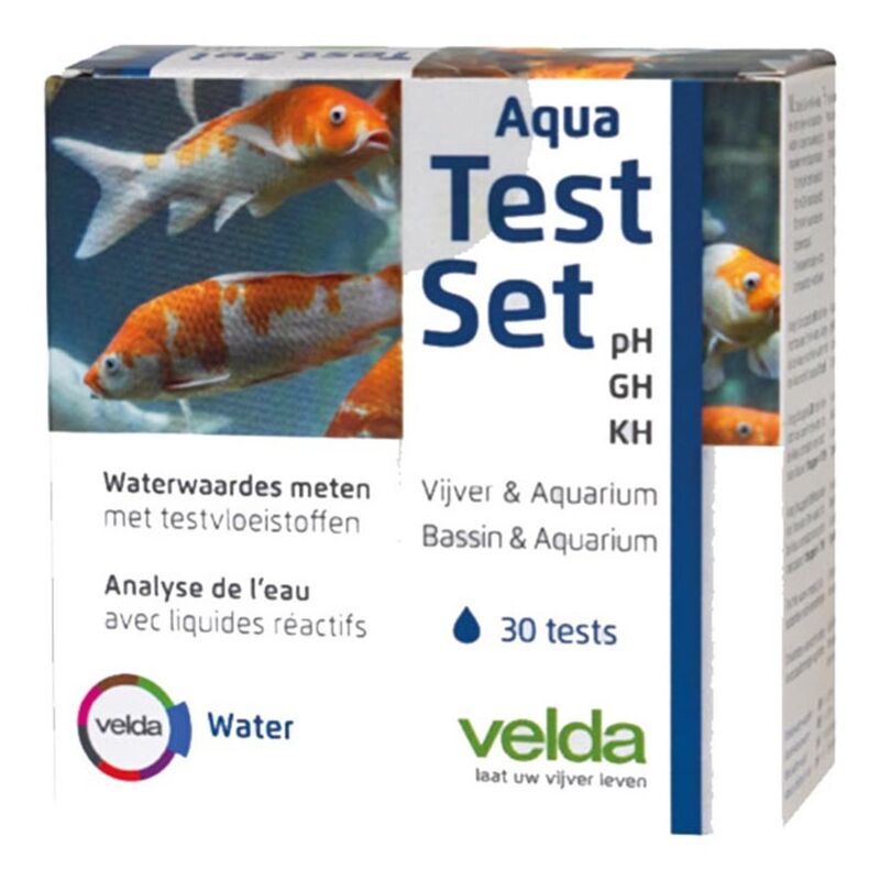 foto del prodotto aqua test set test a reagente per la misurazione di ph,gh,kh in acquari e laghetti velda