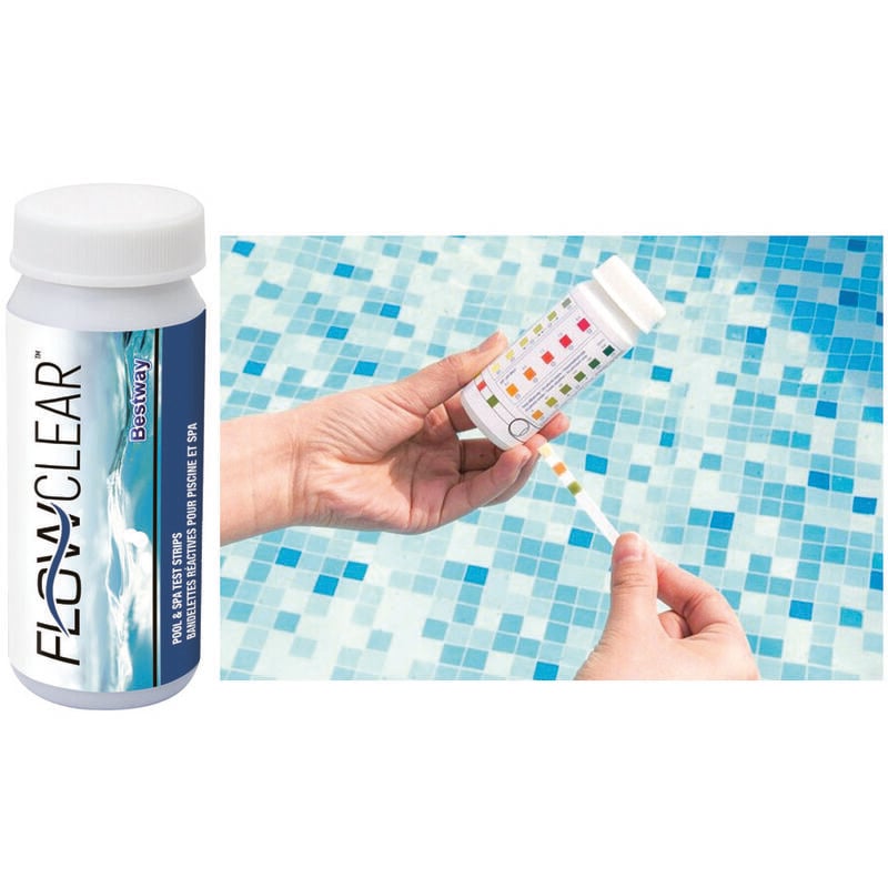 foto del prodotto aqua test strisce 3in1 per piscina