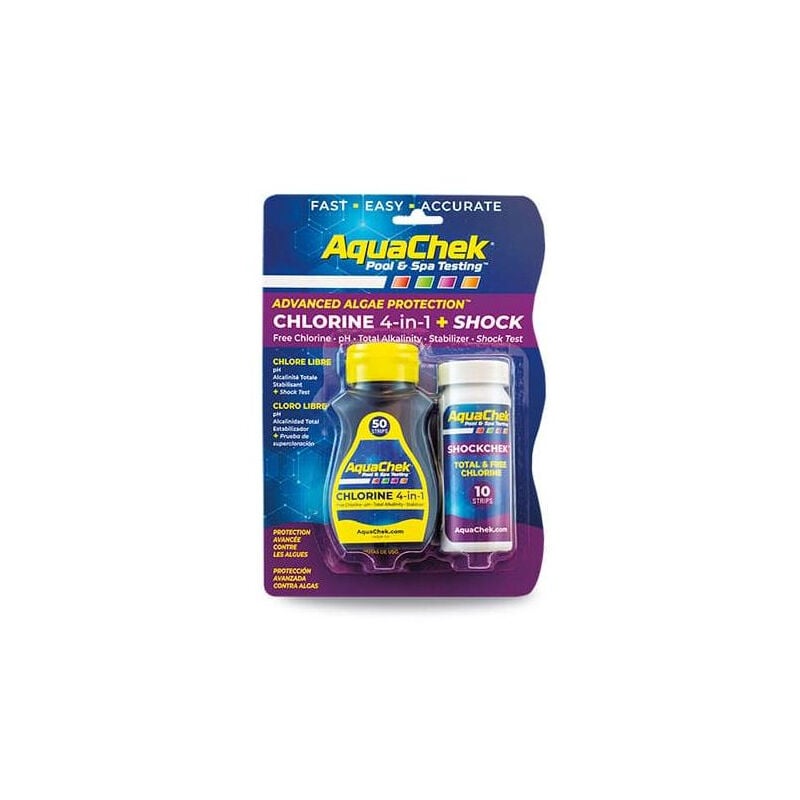 foto del prodotto aquacheck chlorine 4 in 1 shock tester aqc 470 5016