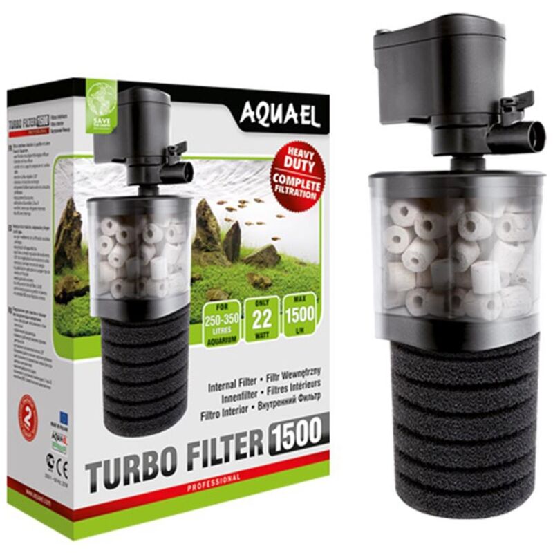 foto del prodotto aquael turbo filter filtro interno per acquari modello 1500