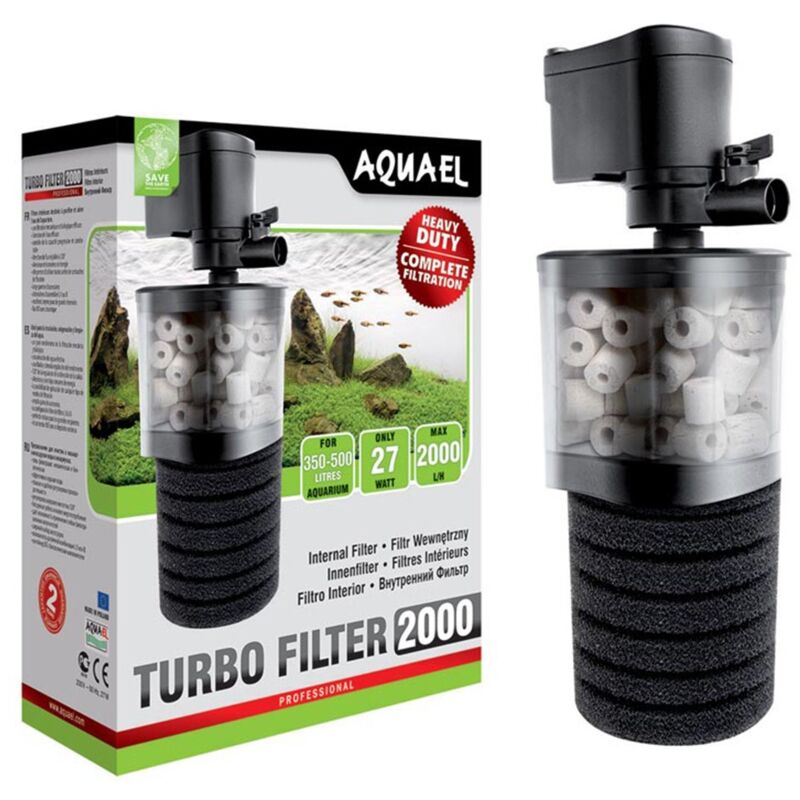 foto del prodotto aquael turbo filter filtro interno per acquari modello 2000