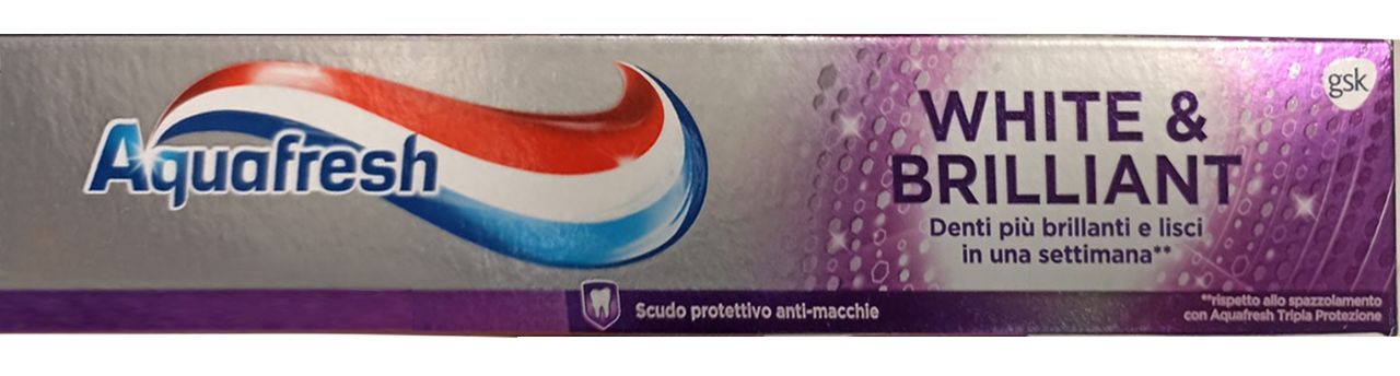 foto del prodotto aquafresh dentifricio 75ml white amp brillante