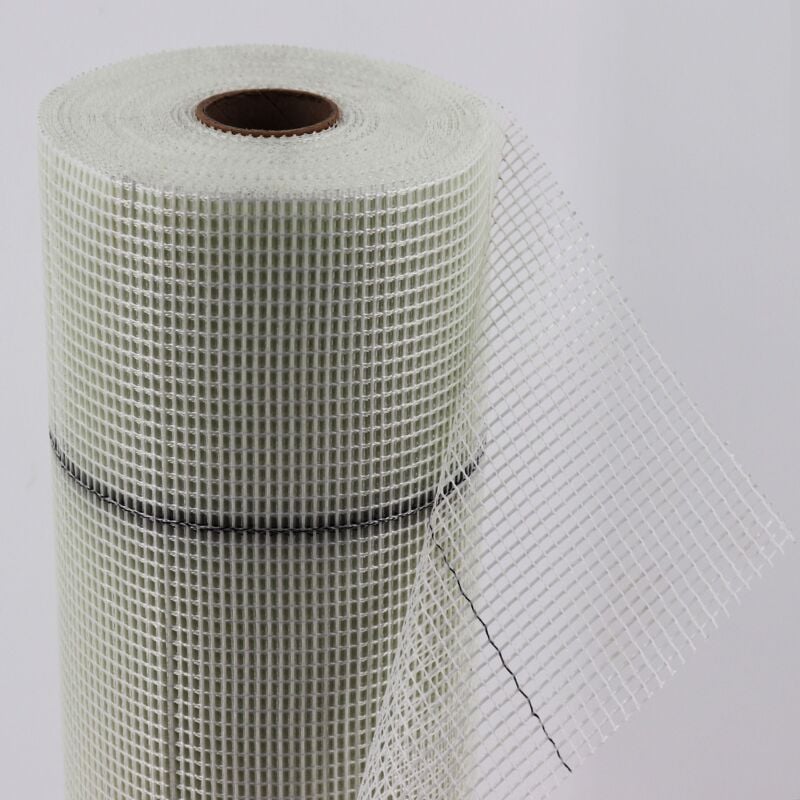foto del prodotto aquagart 100m armatura tessile, tessuto, tessuto per intonaco wdvs, tessuto in fibra di vetro 165g 4x4mm