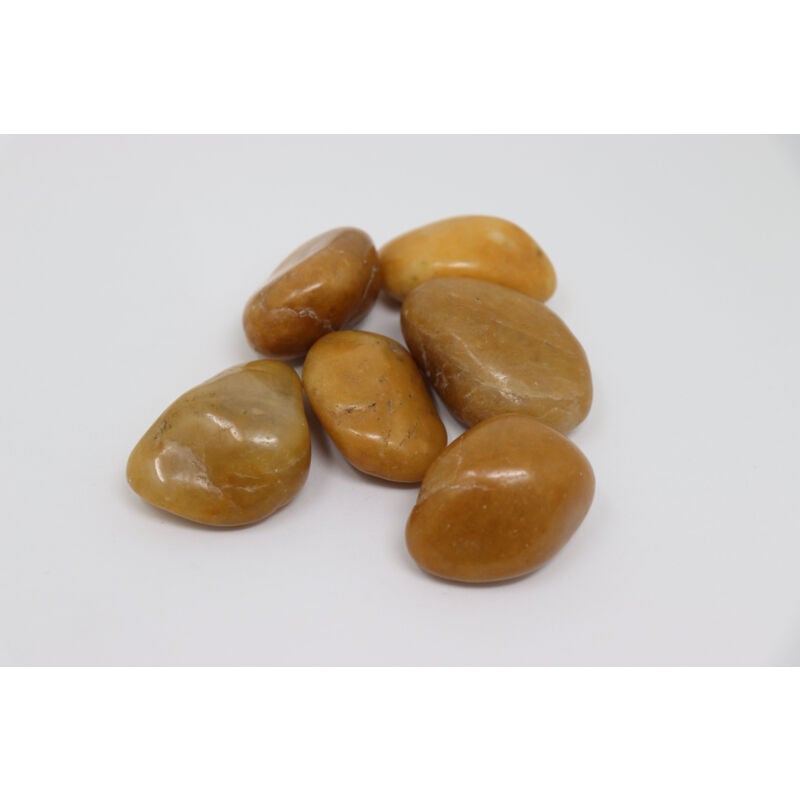 foto del prodotto aquagart - 20kg ciottoli levigati ciottoli fluviali ghiaia ciottoli per giardino ghiaia ornamentale gialla