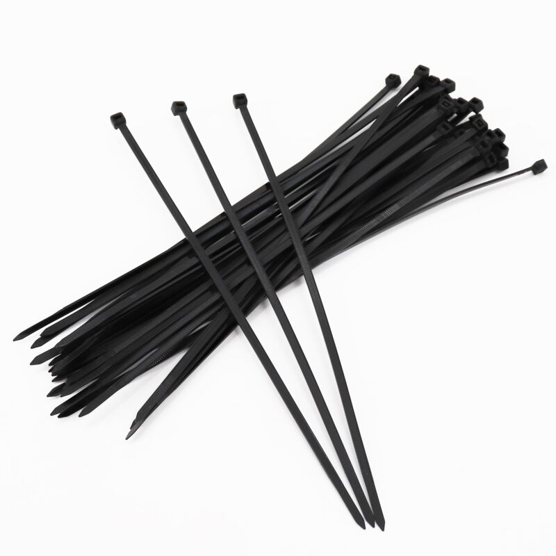 foto del prodotto aquagart 600 fascette serracavo 300mm x 4,8mm per rete ombreggiante, schermo di recinzione, telo oscurante per campo da tennis, transenna fissa