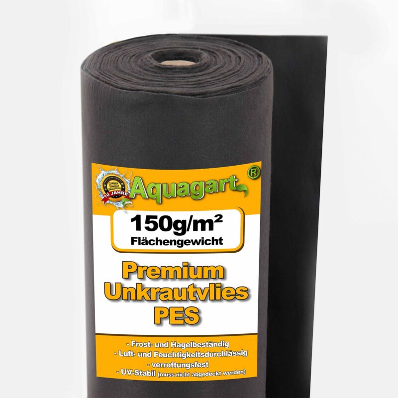foto del prodotto aquagart 75m tessuto non tessuto per orto, tessuto non tessuto antierbacce, tessuto non tessuto 150g, 1,5m di larghezza pes