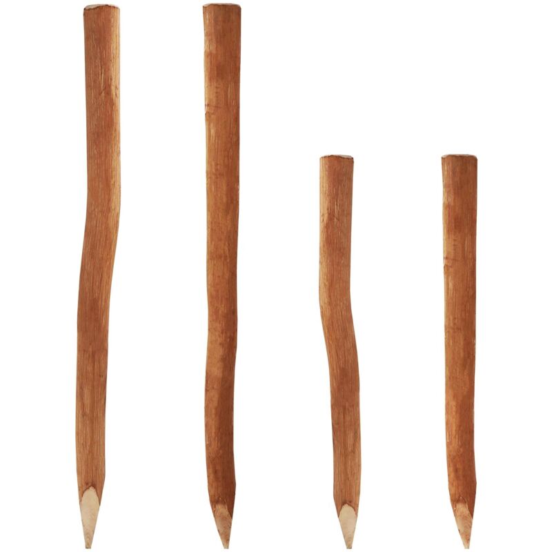 immagine 0 del prodotto aquagart 95 pali di legno per staccionata 1,05 m i diametro 5 6 cm i palo di recinzione in nocciola i palo di recinzione