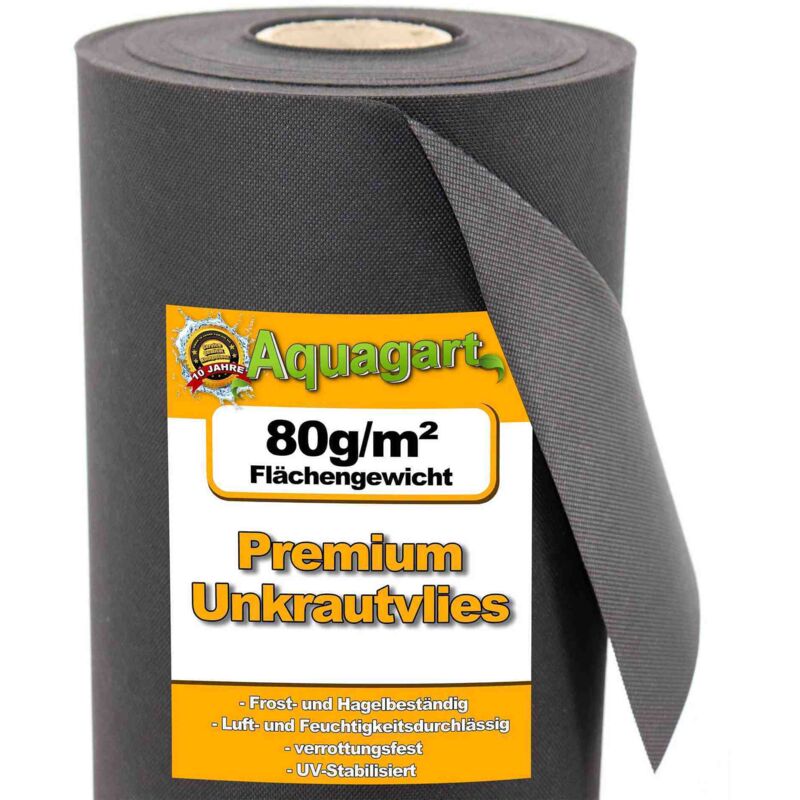 foto del prodotto aquagart 98m tessuto non tessuto per orto, tessuto non tessuto antierbacce, tessuto non tessuto per pacciamatura 80g larghezza 1,4m
