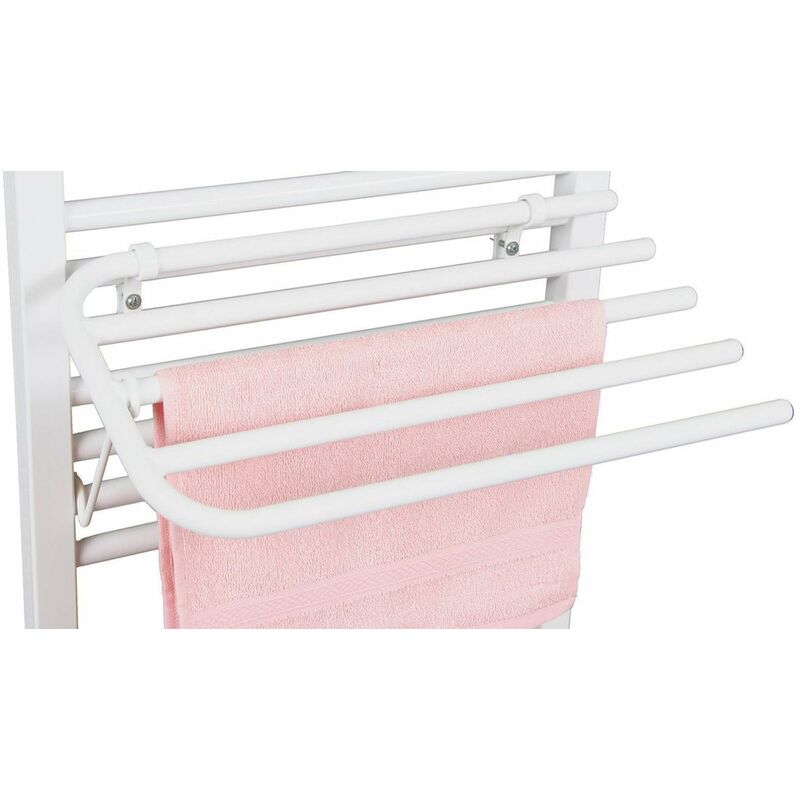 foto del prodotto aqualine accessori portasciugamani per scaldasalviette, lunghezza 60 cm, bianco 25 03 sv460