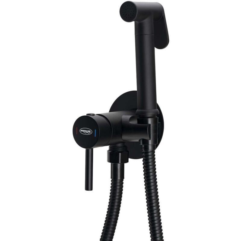 foto del prodotto aqualine bidet miscelatore ad incasso per bidet, con doccetta, nero opaco sk302b