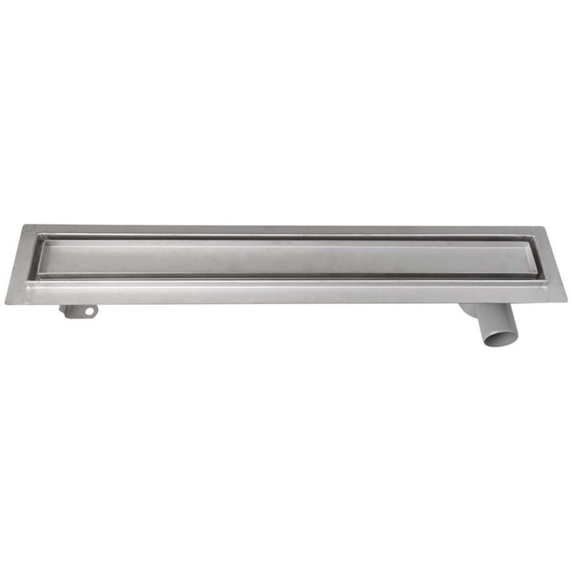 foto del prodotto aqualine canaline canalina doccia pavino con griglia per piastrelle, 76x14x9 cm, acciaio inox 2710 80
