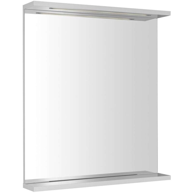 foto del prodotto aqualine korin specchio con illuminazione led, 60x70 cm, bianco ko390s