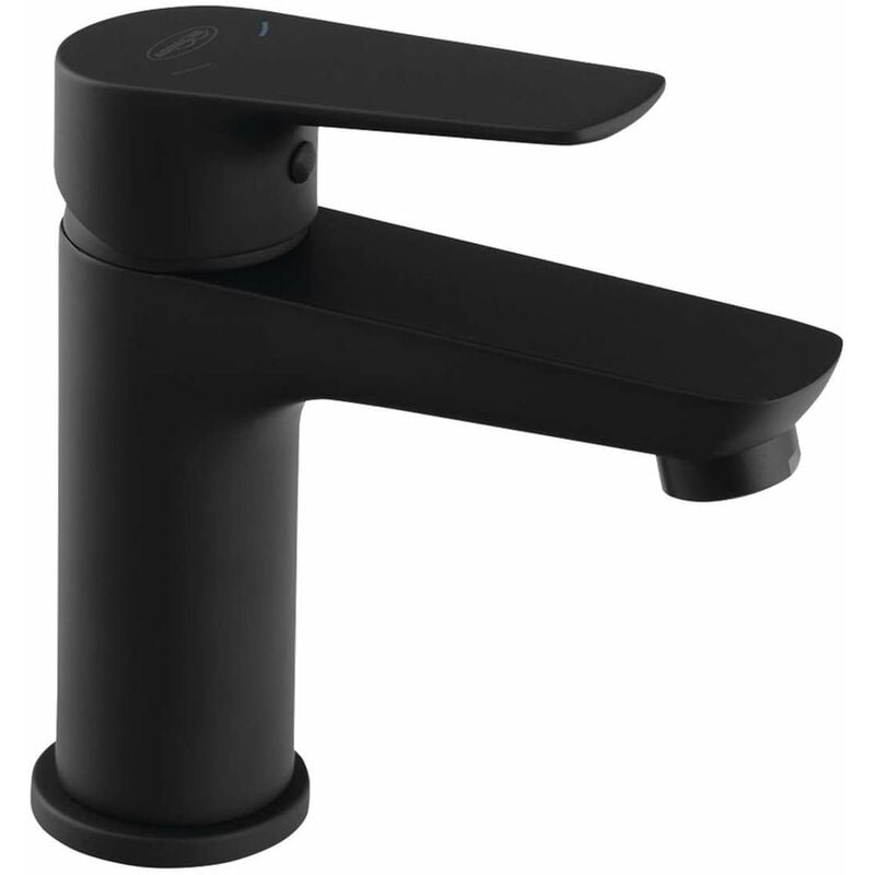 foto del prodotto aqualine lotta miscelatore da lavabo, nero opaco lt602b