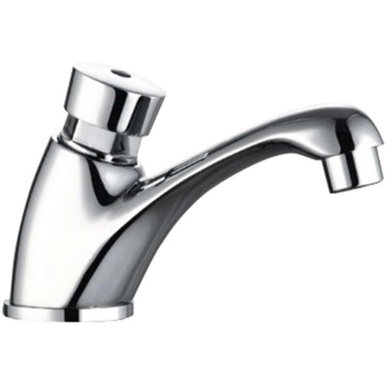 foto del prodotto aqualine rubinetti non miscelatori valvola di arresto autochiudente per lavabo, cromo zy12053