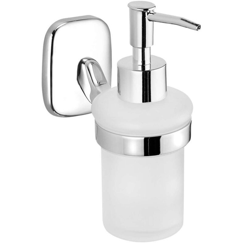foto del prodotto aqualine rumba distributore di sapone, vetro latte cromo rb119