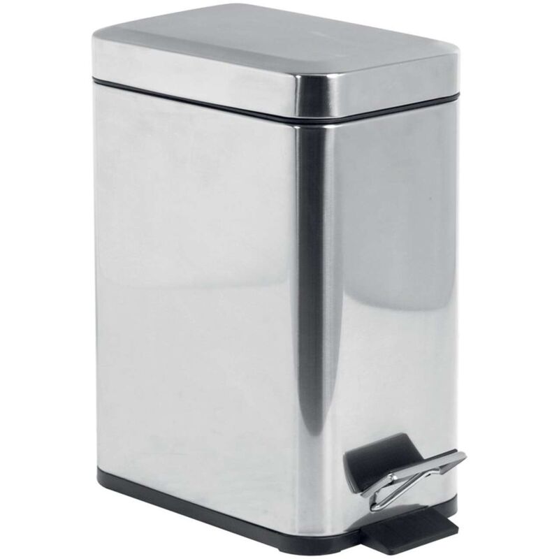 foto del prodotto aqualine simple line pattumiera, 5l, acciaio inox lucido gaq005