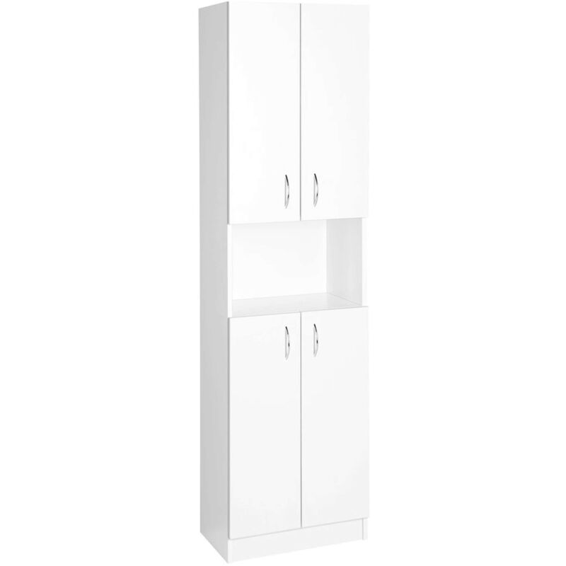 foto del prodotto aqualine simplex eco armadio 50x180x30 cm, bianco opaco sime520