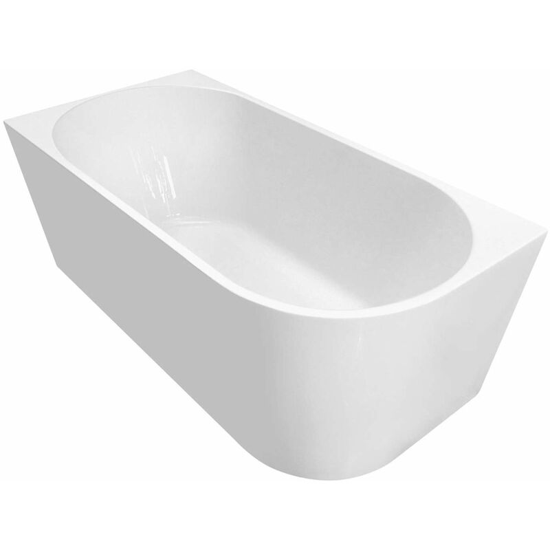 foto del prodotto aqualine vasche da bagno vasca da bagno ad angolo tibera, 170x80 cm, sinistra, bianco e1026