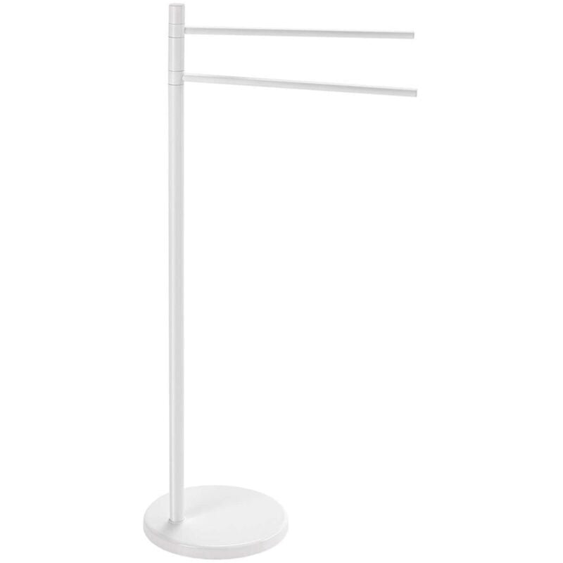 foto del prodotto aqualine white line supporto con porta asciugamani, bianco mm31