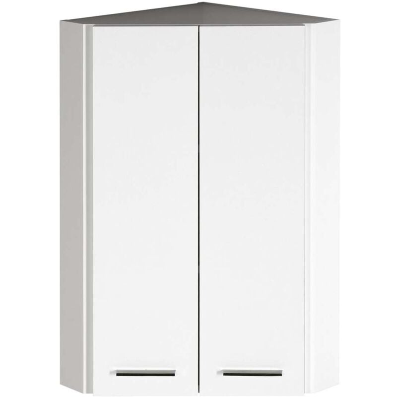 foto del prodotto aqualine zoja appendiabiti angolare 35x76x35 cm, 1 anta, bianco 50331