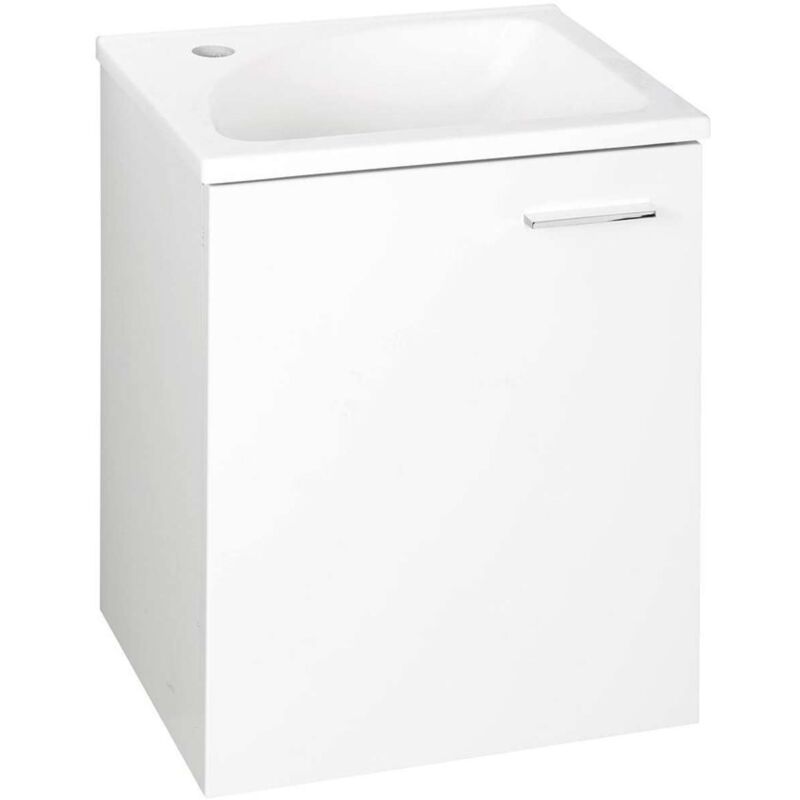 foto del prodotto aqualine zoja mobile lavabo 40x50x32 cm, 1 anta, bianco 51048a