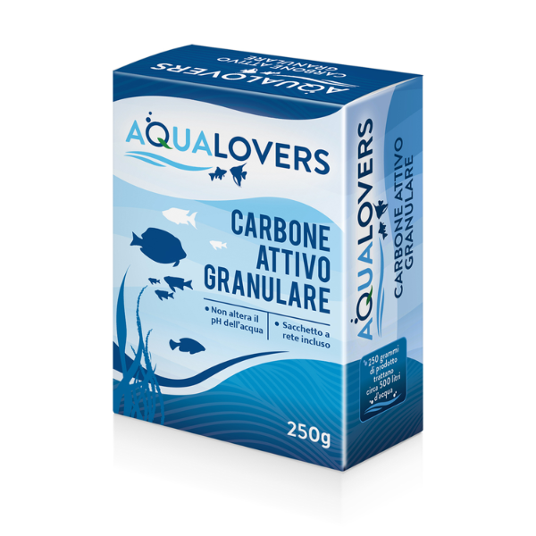 foto del prodotto aqualovers carbone attivo granulare 250 gr 1 ordine scegli lo sconto bzr5 bzr20 200 punti fedelt 