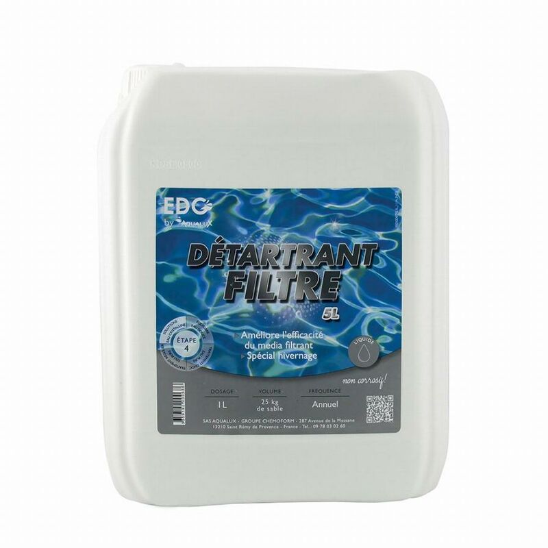 foto del prodotto aqualux decalcificatore per filtri di piscine, tanica 5l, edg 200068