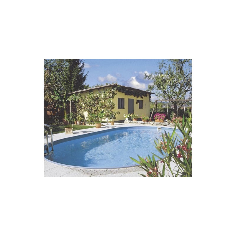 foto del prodotto aqualux piscina ovale interrata in acciaio 1,50 x 7 x 3,50 m 31m3 wm248