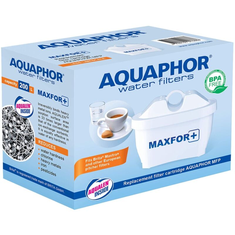 foto del prodotto aquaphor maxfor cartuccia filtro per acqua, in plastica, bianco, 1 pezzo