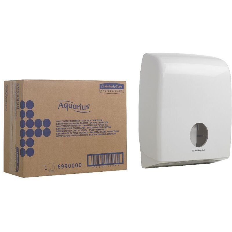 foto del prodotto aquarius dispenser di carta igienica intercalata bulk pack aquarius 6990 1 dispenser di carta igienica intercalata bianca