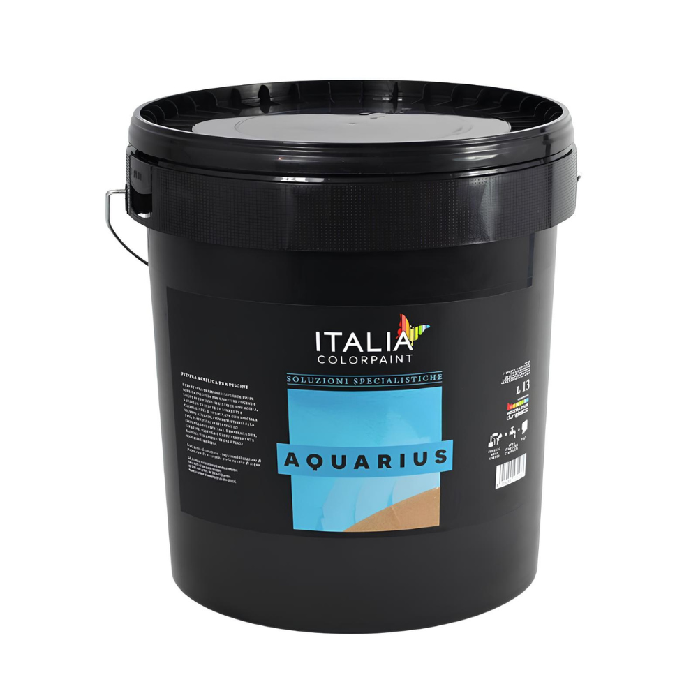 foto del prodotto aquarius pittura acrilica piscine cemento colore sabbia italia colorpaint formato 13 lt, confezione 1