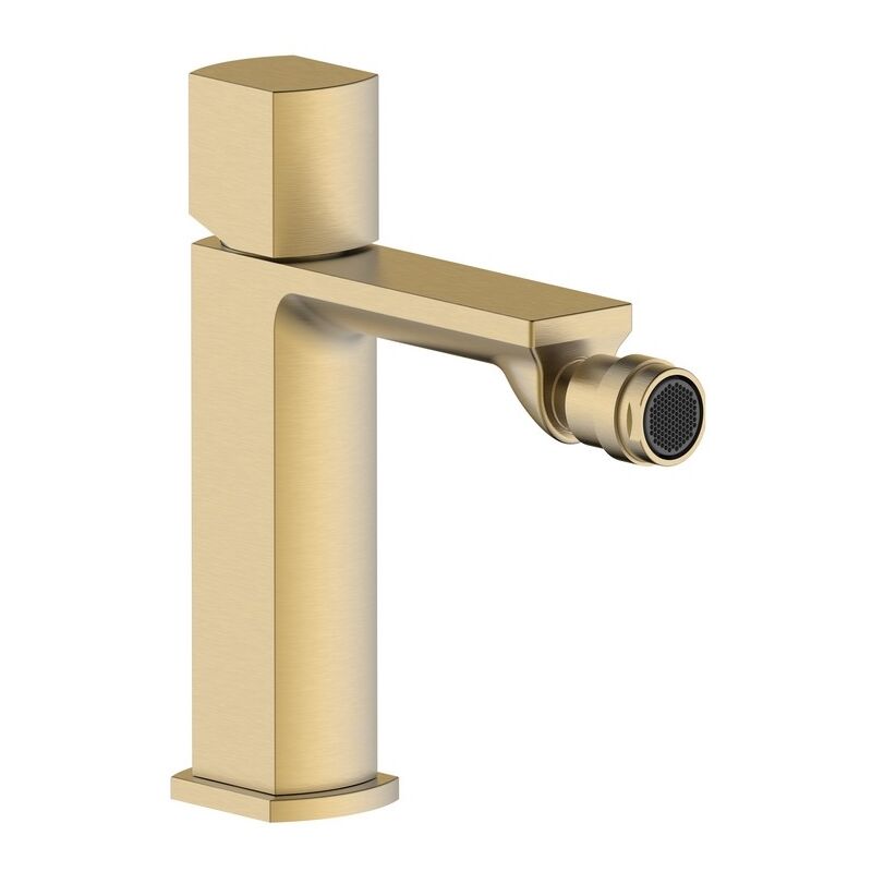 foto del prodotto aquasanit miscelatore bidet oro opaco con risparmio acqua e piletta click clack serie marte