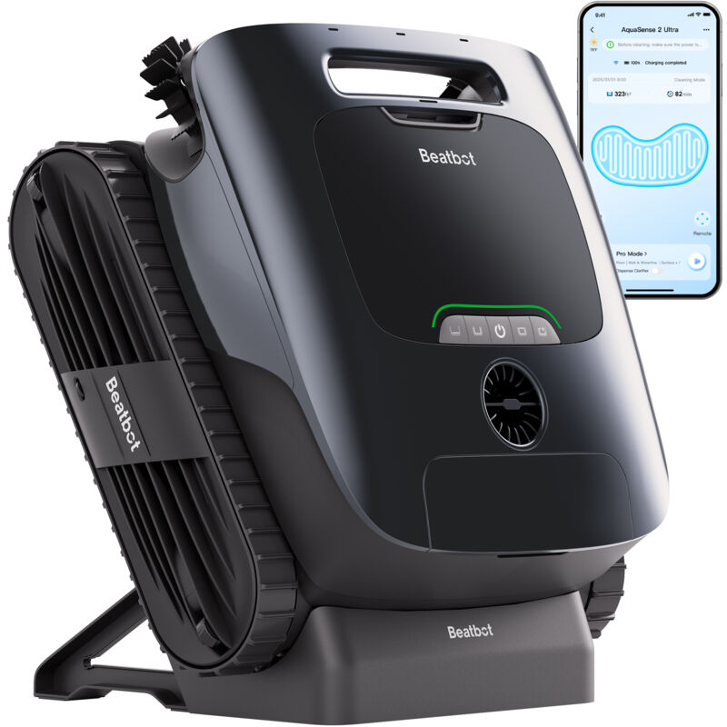 foto del prodotto aquasense 2 ultra cordless robotic pulitore piscina senza fili, mappatura hybridsense ai, pulizia 5 in 1, ai rilevamento detriti, per piscine fino a